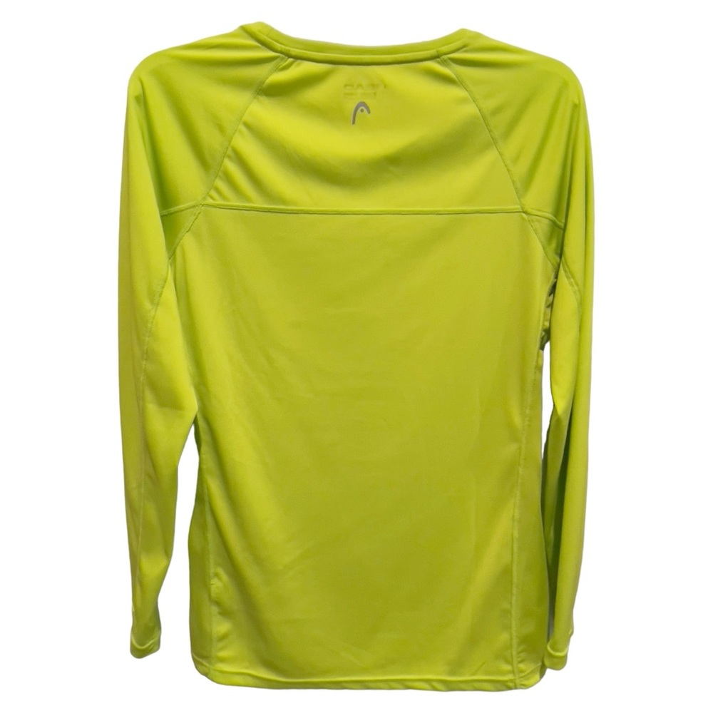 HEAD Women's Long Sleeve Athletic Shirt Size Medium Green Running Workout Shirt - Picture 2 of 11